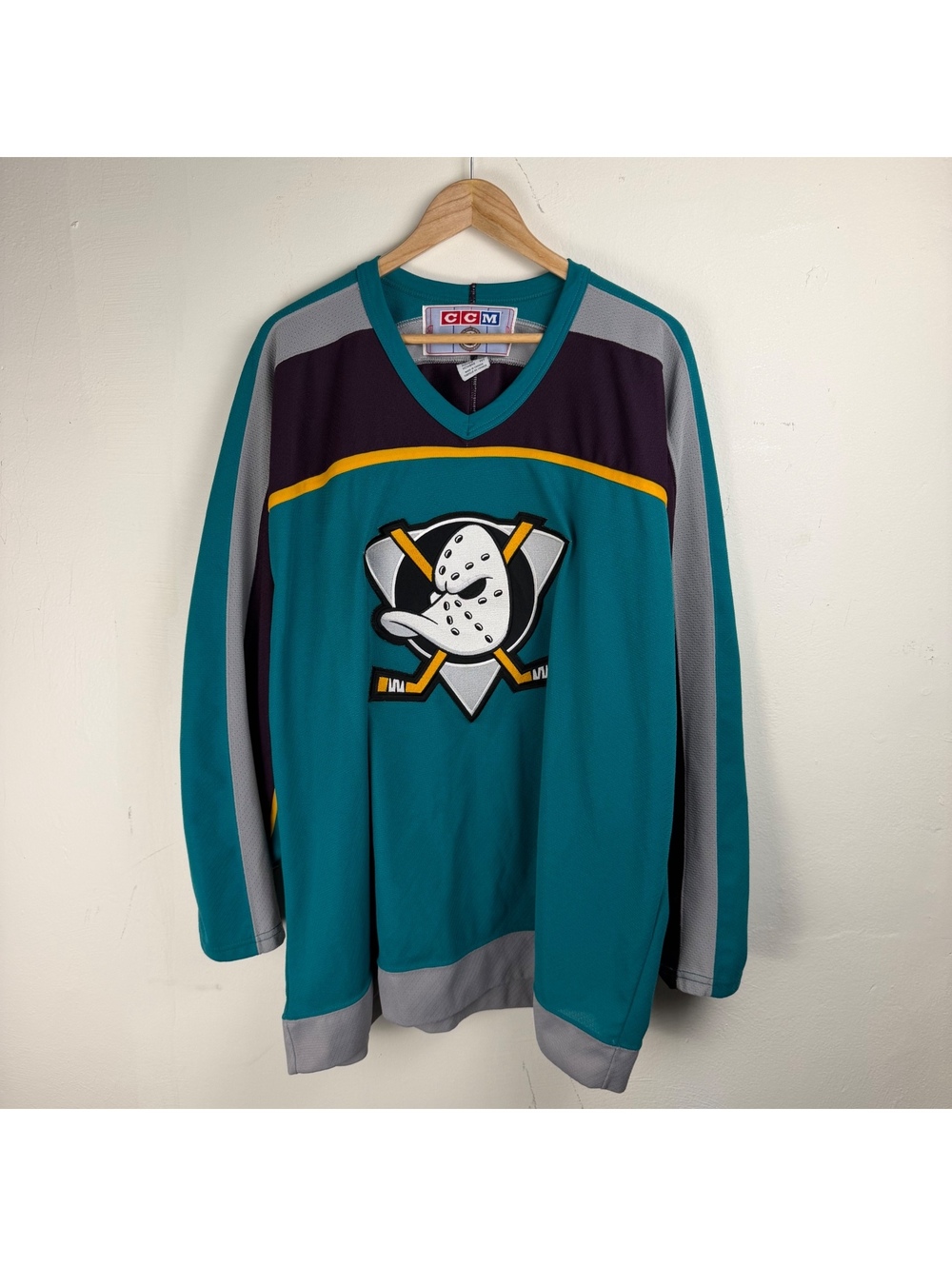 Vintage Mighty Ducks/Anaheim Ducks CCM Jersey Men's XXL - Picture 1 of 6